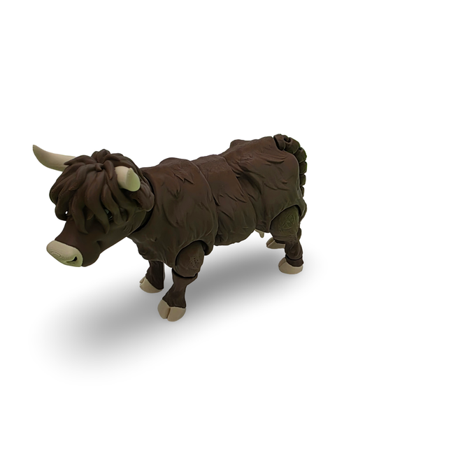 3D Printed Articulating Highland Cow