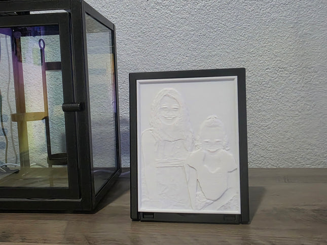 Personalized 8"x6" Lithophane with LED Backlighting
