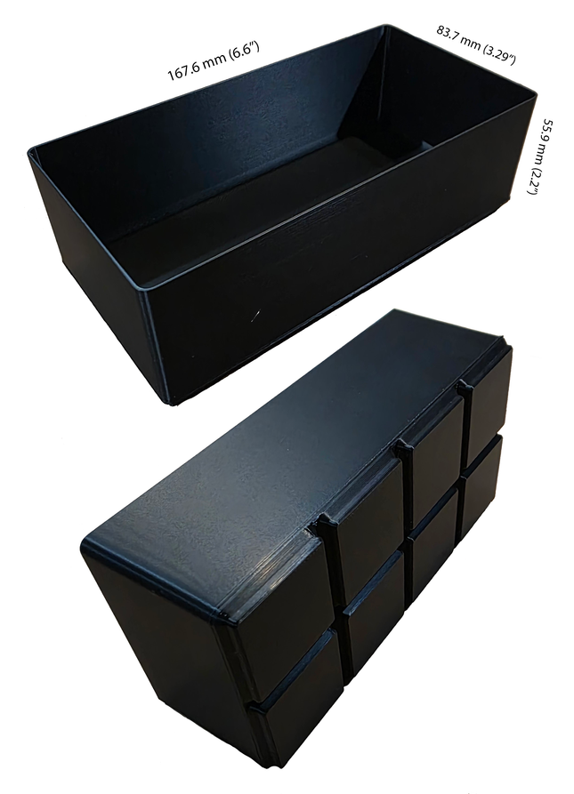 2x4 Grid High Wall Bin for Gridfinity Base