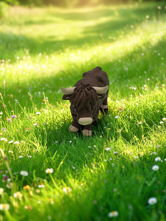 3D Printed Articulating Highland Cow