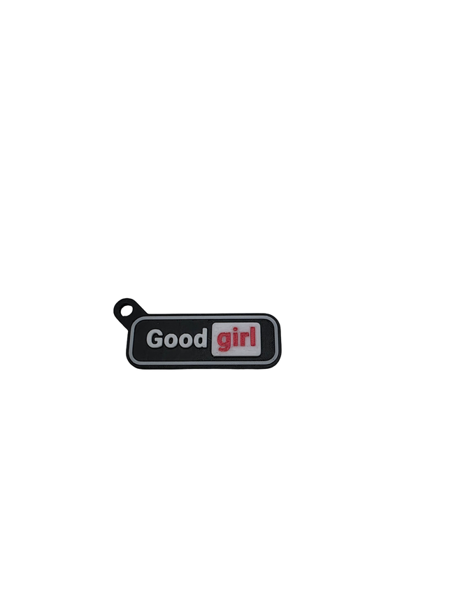 3D Printed "Good Boy" "Good Girl" Keychain Tag